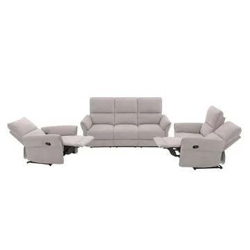 Reclinersofa Ravdal 3-seter med elektrisk mekanisme - grå - Møbler - Sofaer - Reclinersofaer - 3 seters kinosofa & reclinersofa