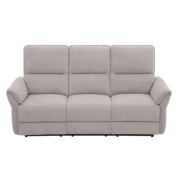 Reclinersofa Ravdal 3-seter med elektrisk mekanisme - grå - Møbler - Sofaer - Reclinersofaer - 3 seters kinosofa & reclinersofa