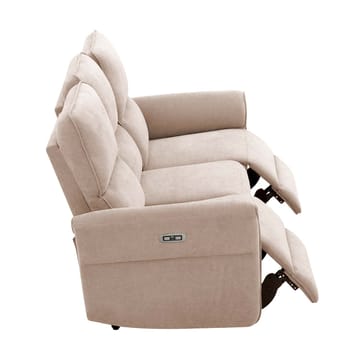 Reclinersofa Ravdal 3-seter med elektrisk mekanisme - lysebrun - Møbler - Sofaer - Reclinersofaer - 3 seters kinosofa & reclinersofa