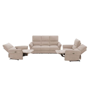 Reclinersofa Ravdal 3-seter med elektrisk mekanisme - lysebrun - Møbler - Sofaer - Reclinersofaer - 3 seters kinosofa & reclinersofa