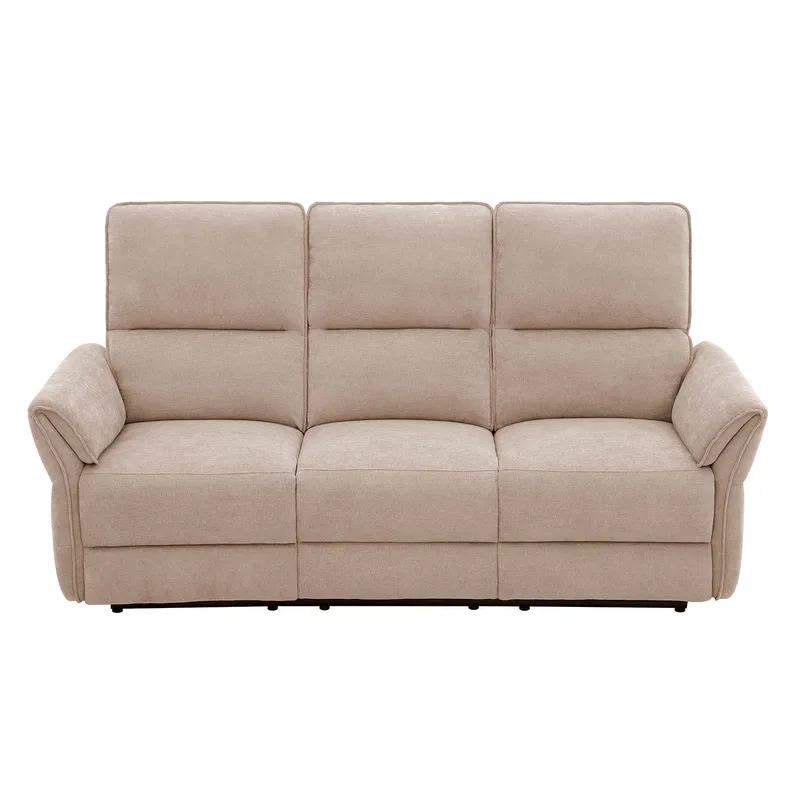 Reclinersofa Ravdal 3-seter med elektrisk mekanisme - lysebrun - Møbler - Sofaer - Reclinersofaer - 3 seters kinosofa & reclinersofa