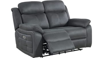 Reclinersofa Rindal 2-seter Elektrisk - grå - Møbler - Sofaer - Reclinersofaer - 2 seters kinosofa & reclinersofa