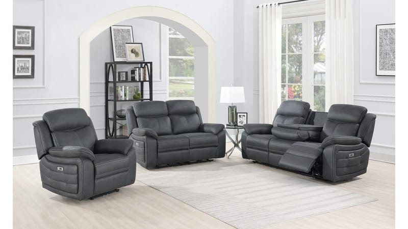 Reclinersofa Rindal 2-seter Elektrisk - grå - Møbler - Sofaer - Reclinersofaer - 2 seters kinosofa & reclinersofa