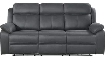 Reclinersofa Rindal 3-seter Elektrisk - grå - Møbler - Sofaer - Reclinersofaer - 3 seters kinosofa & reclinersofa