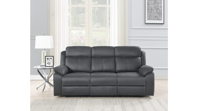 Reclinersofa Rindal 3-seter Elektrisk - grå - Møbler - Sofaer - Reclinersofaer - 3 seters kinosofa & reclinersofa
