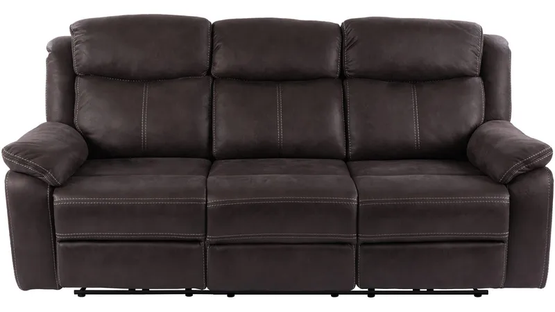 Reclinersofa Rindal 3-seter Manuell - brungrå - Møbler - Sofaer - Reclinersofaer - 3 seters kinosofa & reclinersofa