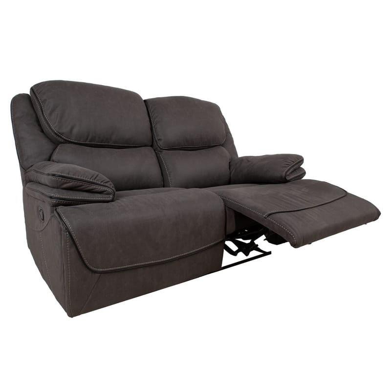 Reclinersofa Sälmar 2-seter med manuell mekanisme - grå - Møbler - Sofaer - Reclinersofaer - 2 seters kinosofa & reclinersofa