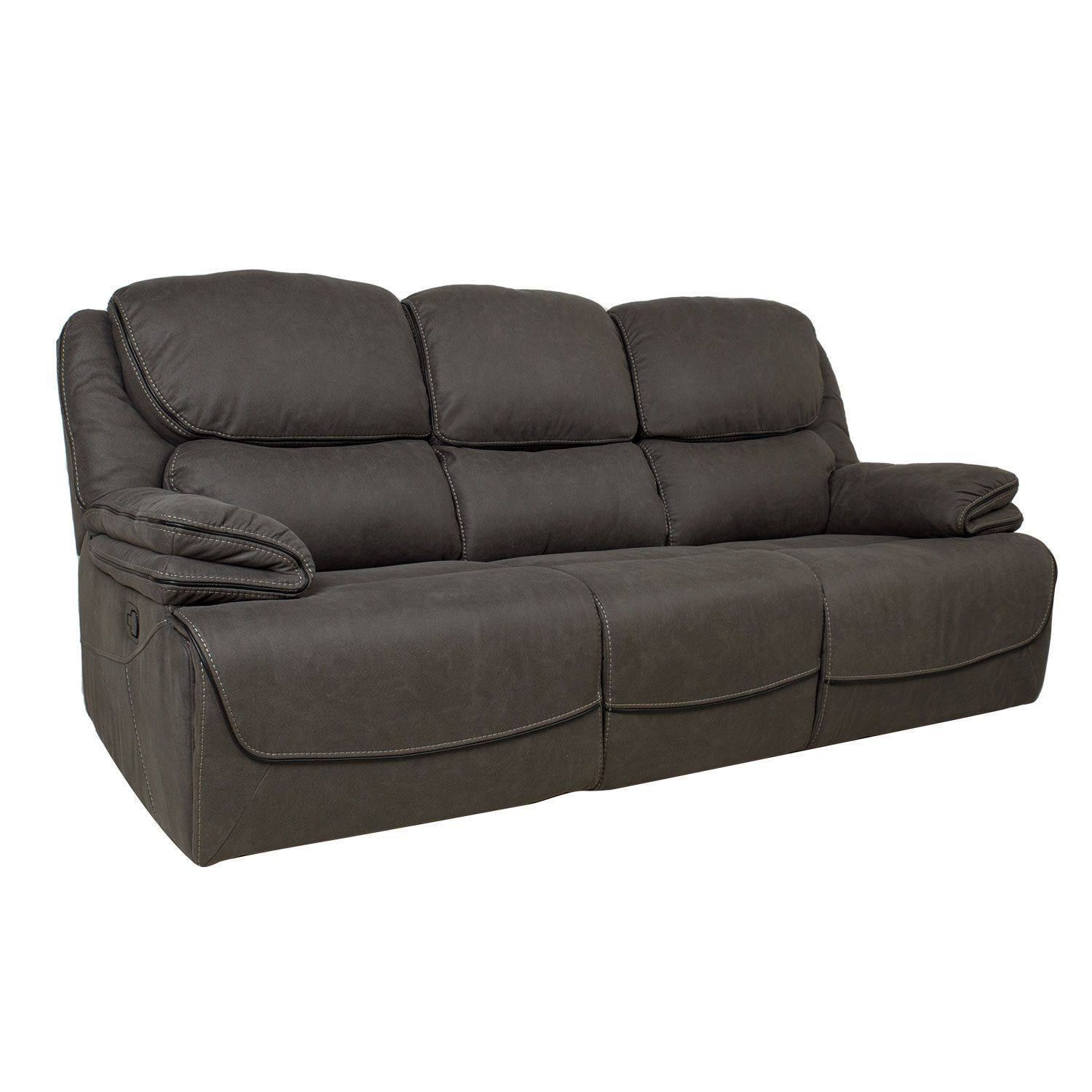 Reclinersofa Sälmar 3-seter med manuell mekanisme - grå