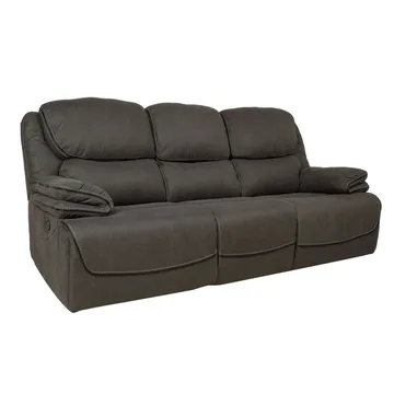 Reclinersofa Sälmar 3-seter med manuell mekanisme - grå - Møbler - Sofaer - Reclinersofaer - 3 seters kinosofa & reclinersofa