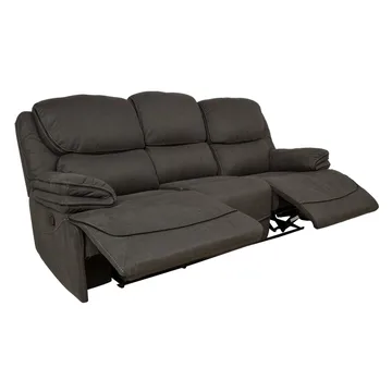 Reclinersofa Sälmar 3-seter med manuell mekanisme - grå - Møbler - Sofaer - Reclinersofaer - 3 seters kinosofa & reclinersofa