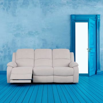 Reclinersofa Tränor 3-seter med elektrisk mekanisme - naturhvit - Møbler - Sofaer - Reclinersofaer - 3 seters kinosofa & reclinersofa
