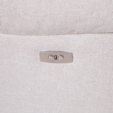 Reclinersofa Tränor 3-seter med elektrisk mekanisme - naturhvit - Møbler - Sofaer - Reclinersofaer - 3 seters kinosofa & reclinersofa