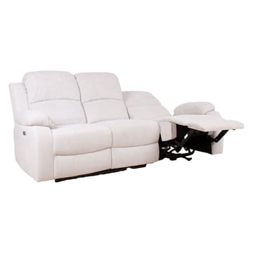Reclinersofa Tränor 3-seter med elektrisk mekanisme - naturhvit - Møbler - Sofaer - Reclinersofaer - 3 seters kinosofa & reclinersofa