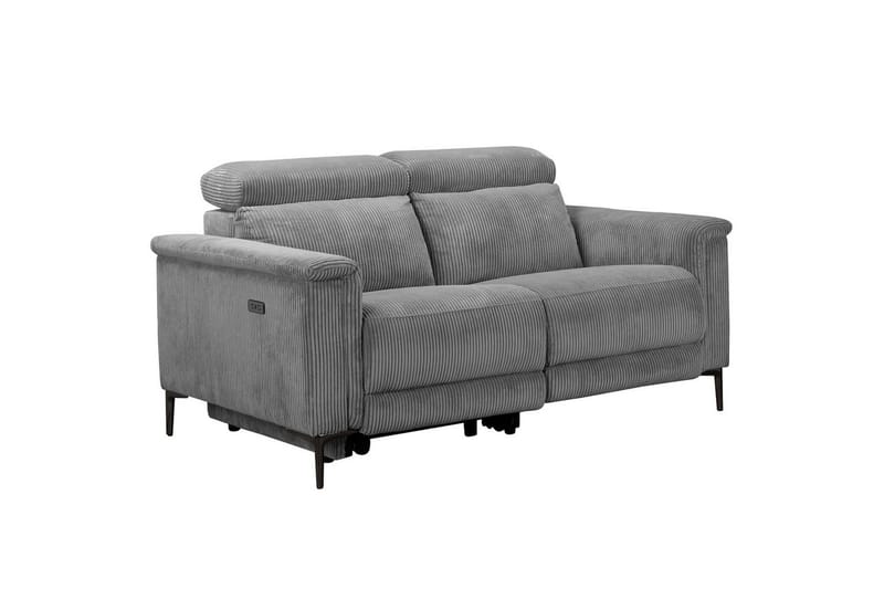 Reclinersofa uten hjørne Loft24 Lund reclinersofa 2-seter Lightgrey - Møbler - Sofaer - Reclinersofaer - 2 seters kinosofa & reclinersofa
