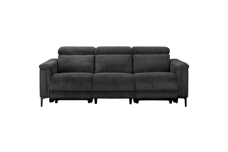 Reclinersofa uten hjørne Loft24 Lund reclinersofa 3-seter Grå, undefined