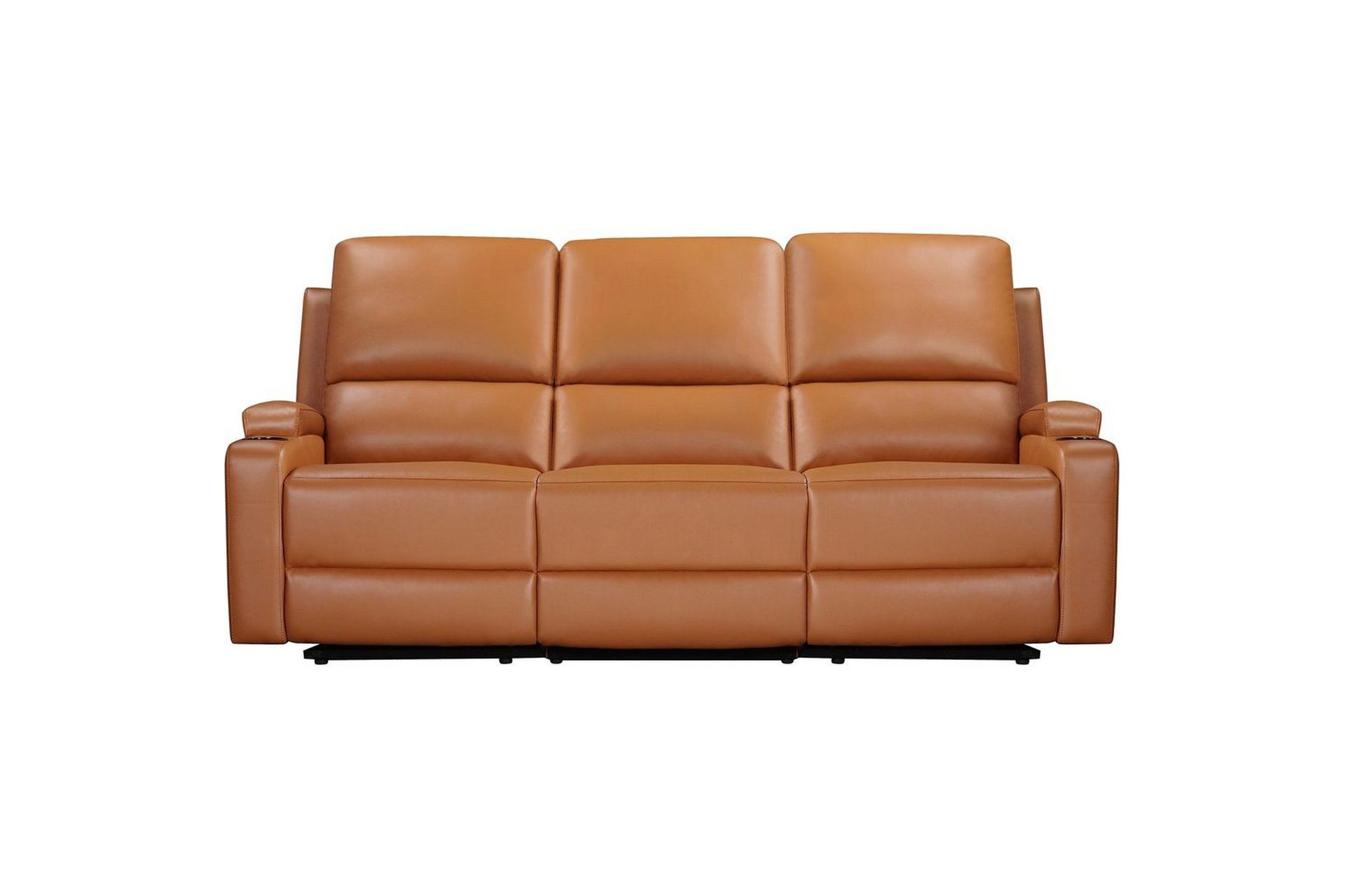 Reclinersofa uten hjørne Loft24 Sofa 3-seters Loft24 Dallas Brun Kunstskinn -