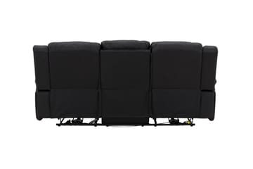 Singapore Reclinersofa 3-seters Kunstlær - Svart - Møbler - Sofaer - Reclinersofaer