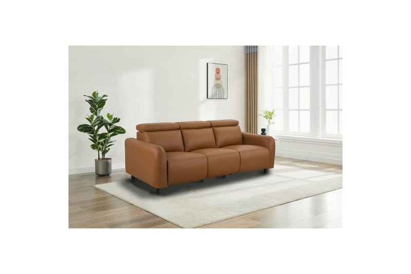 Skaane Reclinersofa 3-seter - Brun - Møbler - Sofaer - Reclinersofaer - 3 seters kinosofa & reclinersofa