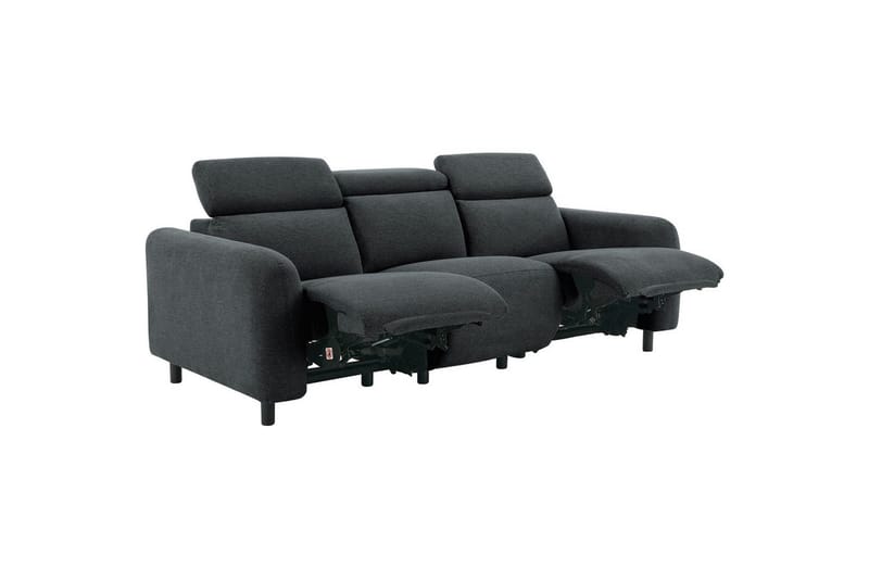 Skaane Reclinersofa 3-seter - Grå - Møbler - Sofaer - Reclinersofaer - 3 seters kinosofa & reclinersofa