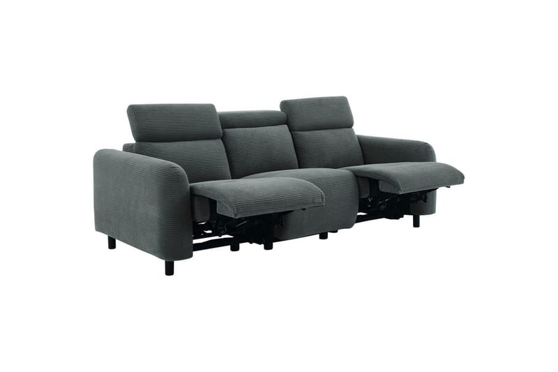 Skaane Reclinersofa 3-seter - Grå - Møbler - Sofaer - Reclinersofaer - 3 seters kinosofa & reclinersofa