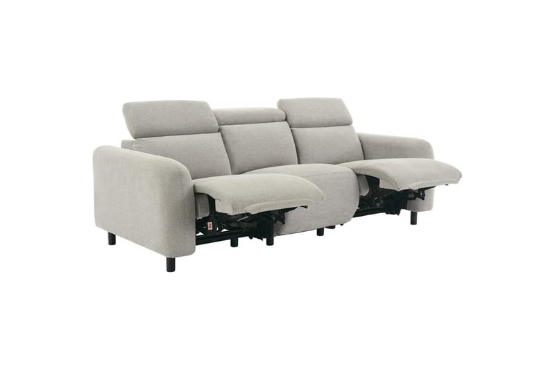 Skaane Reclinersofa 3-seter - Grå - Møbler - Sofaer - Reclinersofaer - 3 seters kinosofa & reclinersofa