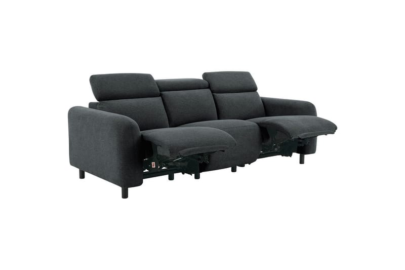 Skaane Reclinersofa 3-seter - Grå - Møbler - Sofaer - Reclinersofaer - 3 seters kinosofa & reclinersofa