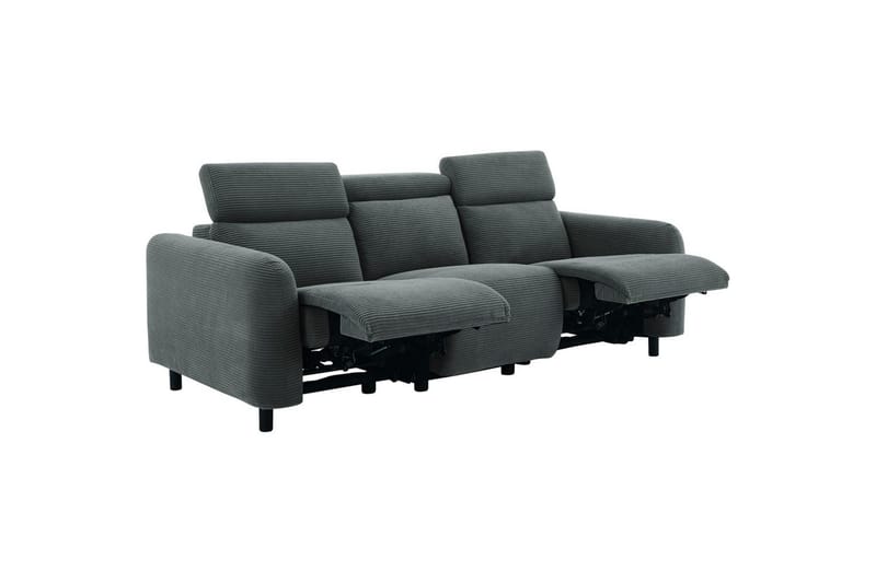 Skaane Reclinersofa 3-seter - Grå - Møbler - Sofaer - Reclinersofaer - 3 seters kinosofa & reclinersofa