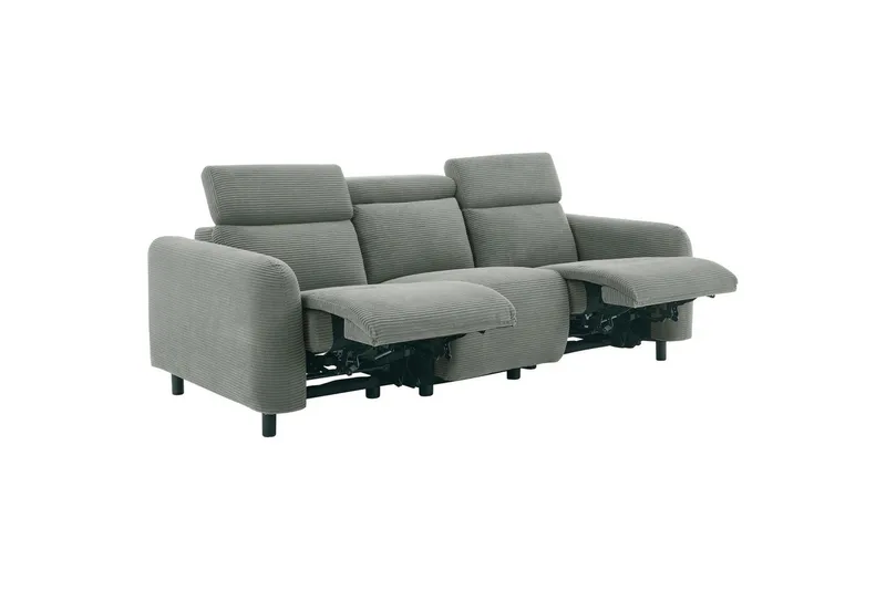 Skaane Reclinersofa 3-seter - Grå - Møbler - Sofaer - Reclinersofaer - 3 seters kinosofa & reclinersofa