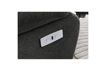 Sofa 2-seter Lannilis Antrasitt, Stoff/tre/metall - Antrasitt, Stoff/tre/metall - Møbler - Sofaer - Reclinersofaer - 2 seters kinosofa & reclinersofa