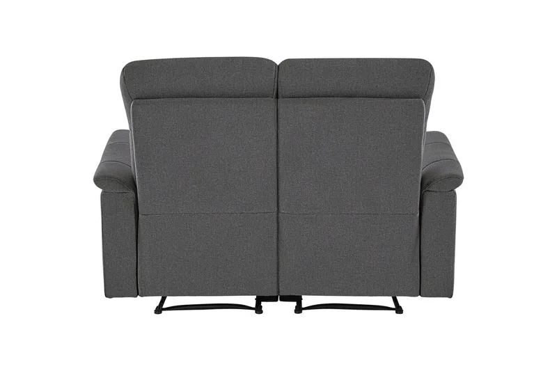 Sofa 2-seter Southbrook Antrasitt, Stoff/tre/metall, Manuell hvilestol - Antrasitt, Stoff/tre/metall, Manuell hvilestol - Møbler - Sofaer - Reclinersofaer - 2 seters kinosofa & reclinersofa