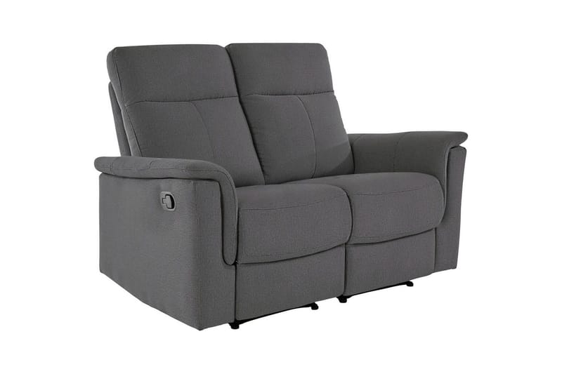 Sofa 2-seter Southbrook Antrasitt, Stoff/tre/metall, Manuell hvilestol - Antrasitt, Stoff/tre/metall, Manuell hvilestol - Møbler - Sofaer - Reclinersofaer - 2 seters kinosofa & reclinersofa