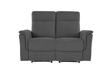 Sofa 2-seter Southbrook Antrasitt, Stoff/tre/metall, Manuell hvilestol - Antrasitt, Stoff/tre/metall, Manuell hvilestol - Møbler - Sofaer - Reclinersofaer - 2 seters kinosofa & reclinersofa