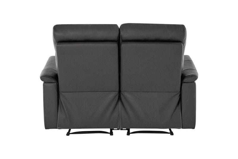 Sofa 2-seter Southbrook Grå, PU/tre/metall, Manuell hvilestol - Grå, PU/tre/metall, Manuell hvilestol - Møbler - Sofaer - Reclinersofaer - 2 seters kinosofa & reclinersofa