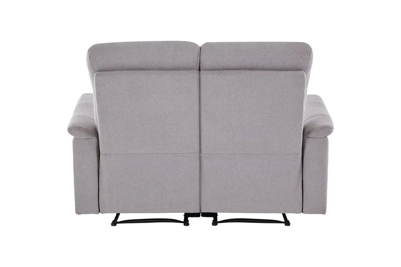 Sofa 2-seter Southbrook Lys grå, Stoff/tre/metall, Elektrisk recliner - Lys grå, Stoff/tre/metall, Elektrisk recliner - Møbler - Sofaer - Reclinersofaer - 2 seters kinosofa & reclinersofa