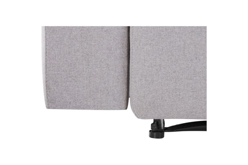 Sofa 2-seter Southbrook Lys grå, Stoff/tre/metall, Manuell hvilestol - Lys grå, Stoff/tre/metall, Manuell hvilestol - Møbler - Sofaer - Reclinersofaer - 2 seters kinosofa & reclinersofa