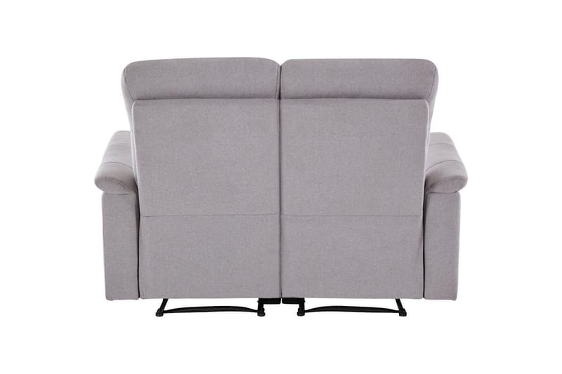 Sofa 2-seter Southbrook Lys grå, Stoff/tre/metall, Manuell hvilestol - Lys grå, Stoff/tre/metall, Manuell hvilestol - Møbler - Sofaer - Reclinersofaer - 2 seters kinosofa & reclinersofa