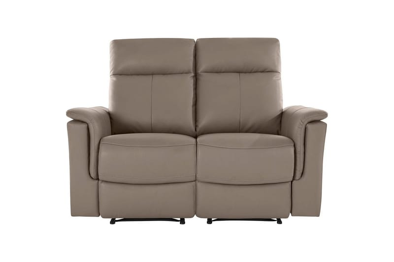 Sofa 2-seter Southbrook Lys grå, PU/tre/metall, Manuell hvilestol - Lys grå, PU/tre/metall, Manuell hvilestol - Møbler - Sofaer - Reclinersofaer - 2 seters kinosofa & reclinersofa