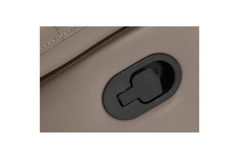 Sofa 2-seter Southbrook Lys grå, PU/tre/metall, Manuell hvilestol - Lys grå, PU/tre/metall, Manuell hvilestol - Møbler - Sofaer - Reclinersofaer - 2 seters kinosofa & reclinersofa