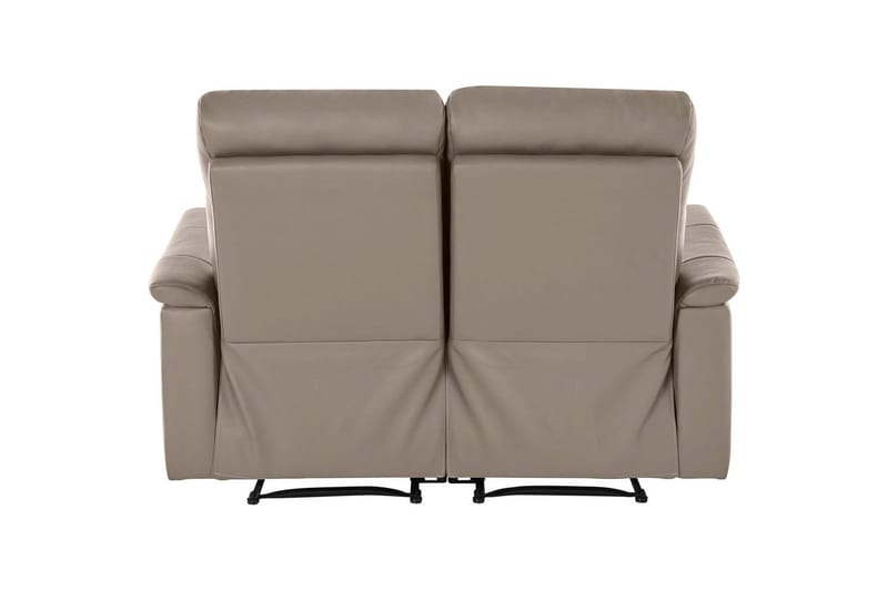 Sofa 2-seter Southbrook Lys grå, PU/tre/metall, Manuell hvilestol - Lys grå, PU/tre/metall, Manuell hvilestol - Møbler - Sofaer - Reclinersofaer - 2 seters kinosofa & reclinersofa