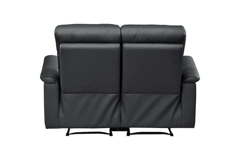Sofa 2-seter Southbrook Svart, Ekte skinn/PU/Tre/Metall, Elektrisk recliner - Svart, Ekte skinn/PU/Tre/Metall, Elektrisk recliner - Møbler - Sofaer - Reclinersofaer - 2 seters kinosofa & reclinersofa