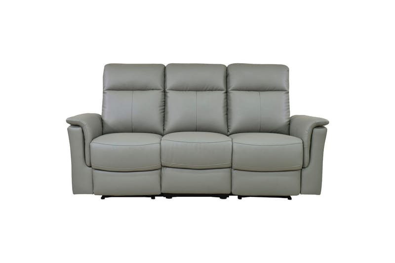 Sofa 3-seter Southbrook Lys grå, PU/tre/metall, Elektrisk recliner - Lys grå, PU/tre/metall, Elektrisk recliner - Møbler - Sofaer - Reclinersofaer - 3 seters kinosofa & reclinersofa