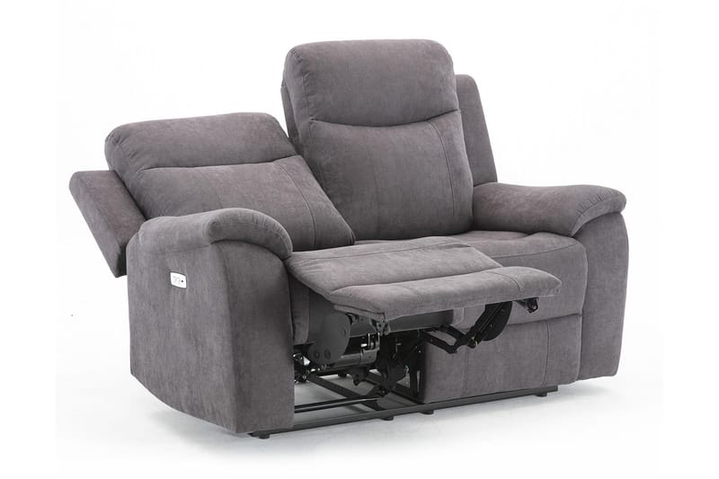 Sofa Milo 2-seter - Grå - Møbler - Sofaer - Reclinersofaer - 2 seters kinosofa & reclinersofa
