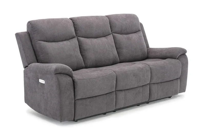 Sofa Milo 3-seter - Grå - Møbler - Sofaer - Reclinersofaer
