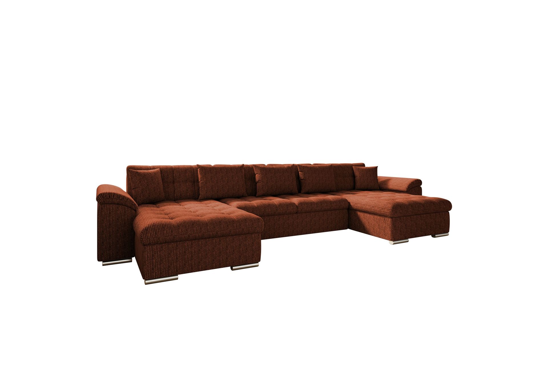 Kinzer Sofa Dobbel sjeselong 5-seter - Brun - Møbler - Sofaer - U-sofa