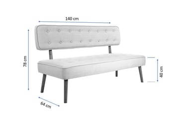 Westwoud 2-seters Kjøkkensofa - Mørkeblå/Natur - Møbler - Sofaer - Kjøkkensofaer
