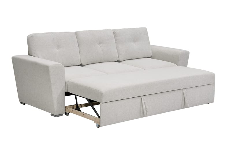 Leia 3-seters Sovesofa i Stoff - Beige - Møbler - Sofaer - Sovesofaer