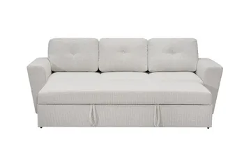 Leia 3-seters Sovesofa i Stoff - Beige - Møbler - Sofaer - Sovesofaer