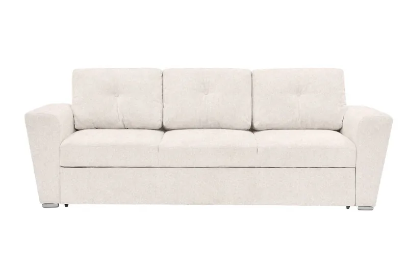 Leia 3-seters sovesofa i stoff, Beige