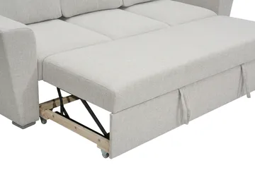 Leia 3-seters Sovesofa i Stoff - Beige - Møbler - Sofaer - Sovesofaer