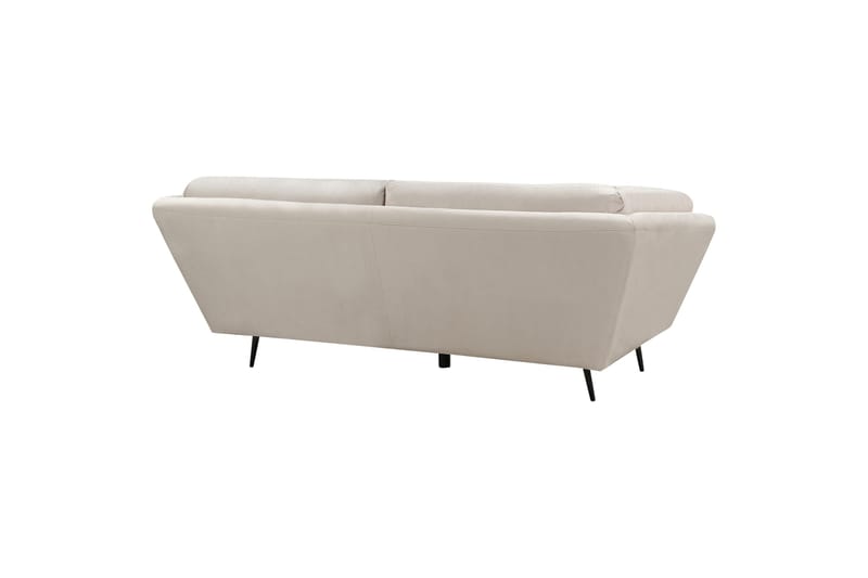 Lenvik Sofa 3-seter - Beige/Svart - Møbler - Sofaer - Fløyel sofaer